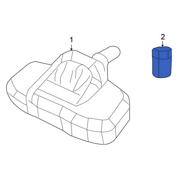 Tire Pressure Monitoring System (TPMS) Sensor Nut