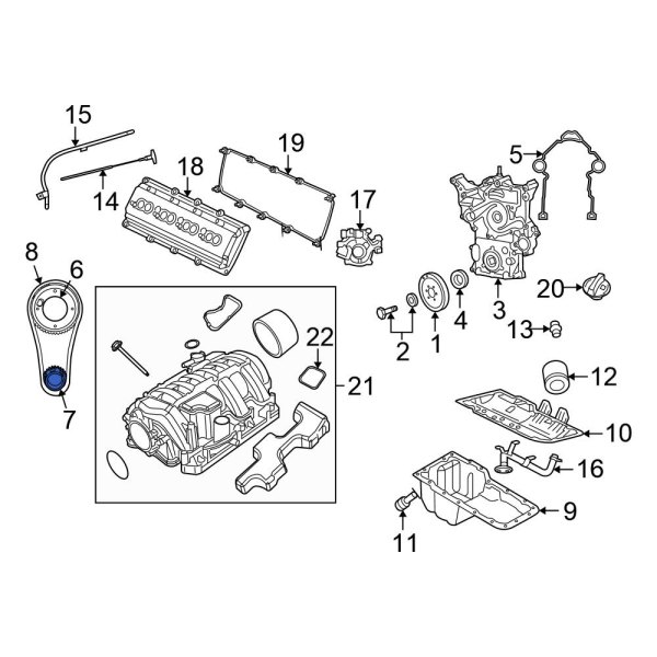 Engine Timing Crankshaft Gear