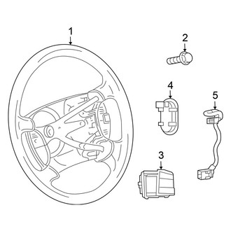 Chrysler OE - Steering Wheel & Trim (FULL HYBRID EV-GAS (FHEV))