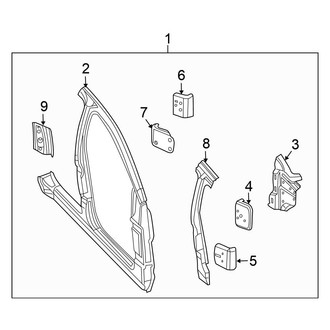 Chrysler OE - Pillars, Rocker & Floor - Hinge Pillar (FULL HYBRID EV-GAS (FHEV))