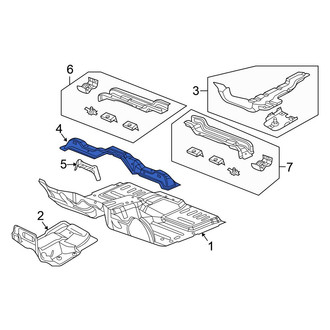 Chrysler OE - Rear Left Floor Pan Crossmember