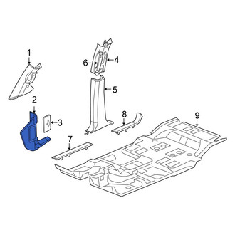 Chrysler OE - Left Kick Panel Trim