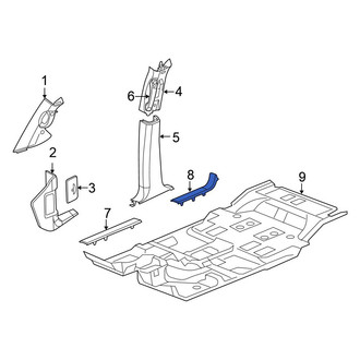 Chrysler OE - Rear Liftgate Trim Scuff Plate
