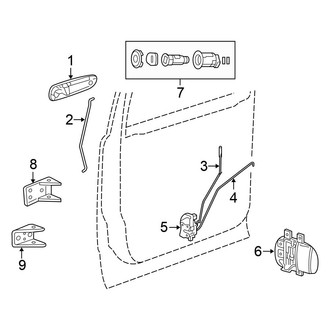 Chrysler OE - Front Door - Lock & Hardware (FULL HYBRID EV-GAS (FHEV))