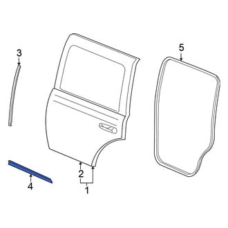 Chrysler OE - Rear Lower Door Seal