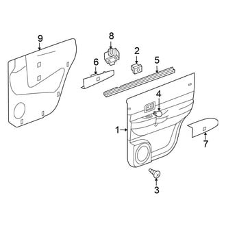 Chrysler OE - Rear Door - Interior Trim (FULL HYBRID EV-GAS (FHEV))