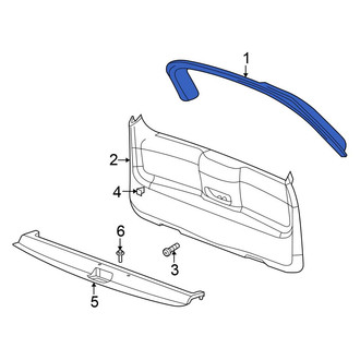 Chrysler OE - Rear Upper Liftgate Trim Cover