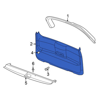Chrysler OE - Rear Lower Liftgate Trim Cover