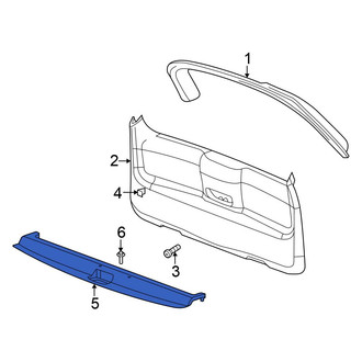 Chrysler OE - Rear Liftgate Trim Scuff Plate
