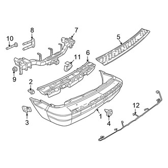 Chrysler OE - Rear Bumper - Bumper & Components (FULL HYBRID EV-GAS (FHEV))