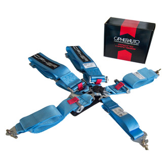 Cipher Auto® - 5-Point Camlock Racing Harness, Summer Blue