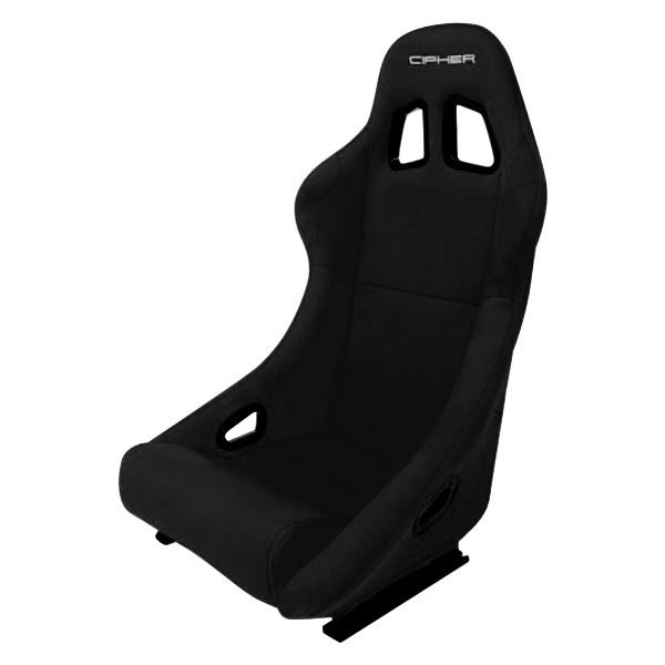 Cipher Auto® - CPA1005 Series Full Bucket Steel Tubular Frame Racing Seat, Black Cloth Cover