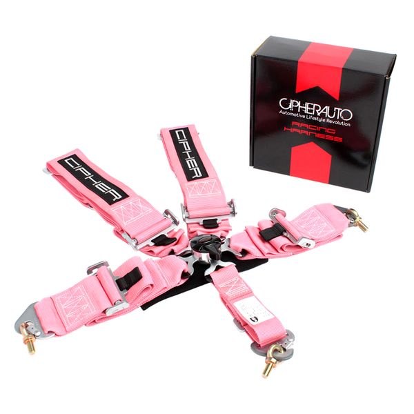 Cipher Auto® - 5-Point Camlock Racing Harness, Pink