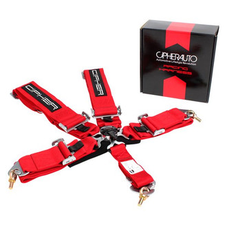 Cipher Auto® - 5-Point Camlock Racing Harness, Red