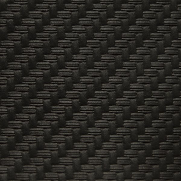 Cipher Auto® - 36" x 57" 2000 Series Carbon Fiber PVC Seat Upholstery Material, Black, Matte Finish