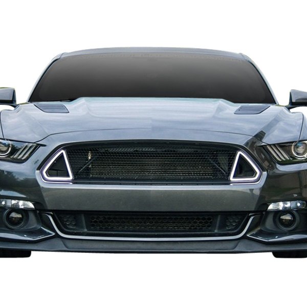 Classic Design Concepts® - 1-Pc Outlaw™ Switchback Gloss Black Mesh Main Grille
