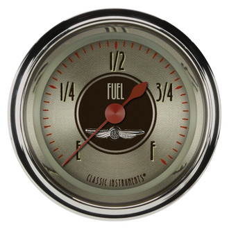 Classic Instruments® - All American Nickel Series 2-1/8" Fuel Level Gauge, Programmable