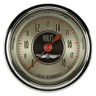 Classic Instruments® - All American Nickel Series Voltmeter, 8-18 V