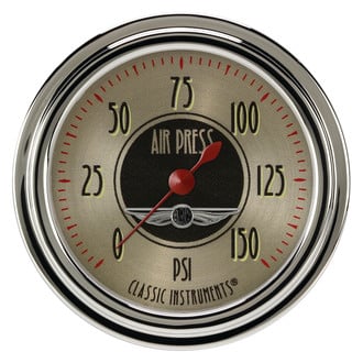 Classic Instruments® - All American Nickel Series 2-5/8" Air Pressure Gauge, 150 psi