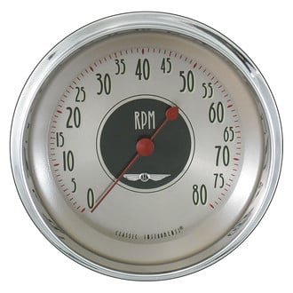 Classic Instruments® - All American Nickel Series Tachometer, 8,000 RPM