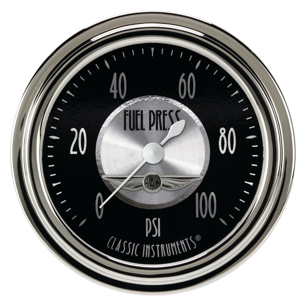 Classic Instruments® - All American Tradition Series 2-5/8" Fuel Pressure Gauge, 100 psi