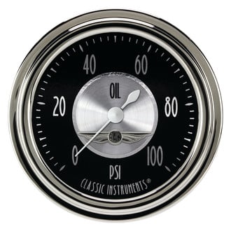 Classic Instruments® - All American Tradition Series Oil Pressure Gauge, 100 psi