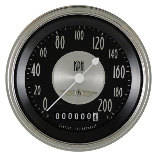 Classic Instruments® - All American Tradition Series 3-3/8" Speedometer, 200 KPH