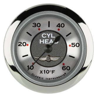 Classic Instruments® - All American Series 2-1/8" Cylinder Head Tempature Gauge