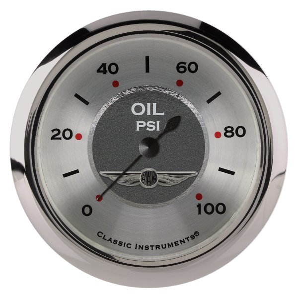 Classic Instruments® - All American Series 2-5/8" Oil Pressure Gauge, 100 psi