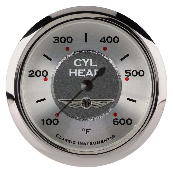 Classic Instruments® - All American Series 2-5/8" Cylinder Head Temperature Gauge, 100-600 F