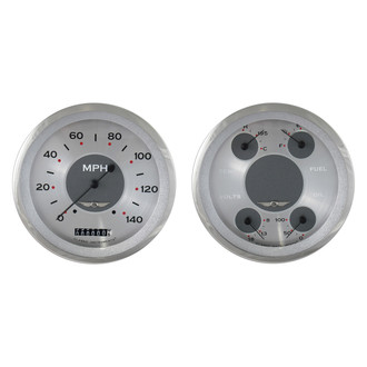 Classic Instruments® - All American Series 4-5/8" Speedometer and Quad Gauge Set, 140 MPH