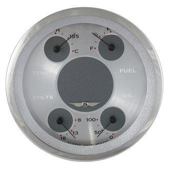 Classic Instruments® - All American Series 4-5/8" Quad Gauge, 240-33, 8-18 V