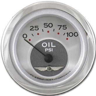 Classic Instruments® - All American Series Oil Pressure Gauge, 100 psi