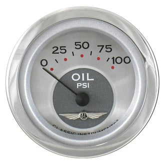 Classic Instruments® - All American Series 2-1/8" Oil Pressure Gauge, 100 psi