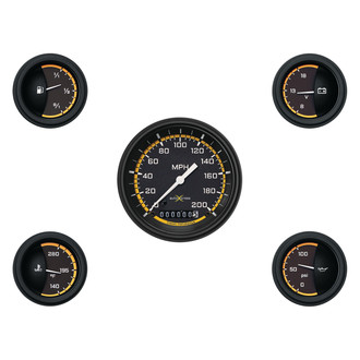 Classic Instruments® - AutoCross Series 3-3/8" Custom 5-Gauge Set