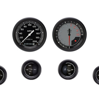Classic Instruments® - AutoCross Series 3-3/8" Custom 6-Gauge Set
