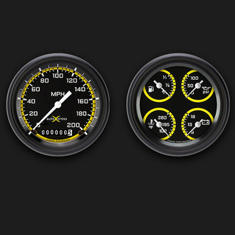 Classic Instruments® - AutoCross Series Custom 2-Gauge Set, 200 MPH