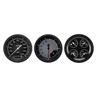 Classic Instruments® - AutoCross Series 3-3/8" Custom 3-Gauge Set