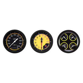 Classic Instruments® - AutoCross Series 3-3/8" Custom 3-Gauge Set