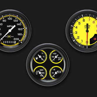 Classic Instruments® - AutoCross Series Custom 3-Gauge Set