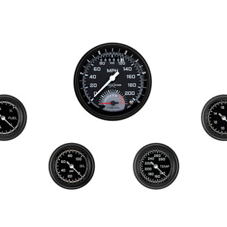 Classic Instruments® - AutoCross Series 3-3/8" Custom 5-Gauge Set