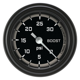 Classic Instruments® - AutoCross Series 2-1/8" Boost Gauge, 30 psi