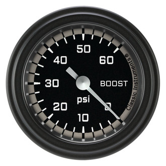 Classic Instruments® - AutoCross Series 2-1/8" Boost Gauge, 60 psi