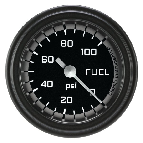 Classic Instruments® - AutoCross Gray Series 2-1/8" Fuel Pressure Gauge, 100 psi