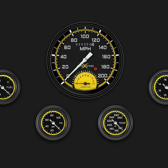 Classic Instruments® - AutoCross Series 4-5/8" Custom 5-Gauge Set