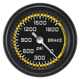 Classic Instruments® - AutoCross Series 2-1/8" Brake Pressure Gauge, 1800 psi