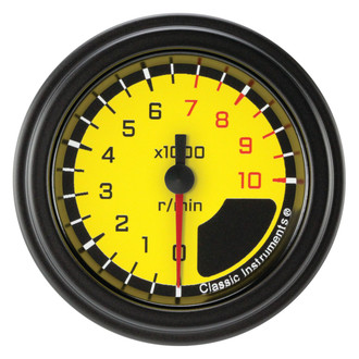 Classic Instruments® - AutoCross Series 2-1/8" Tachometer, 8,000 RPM