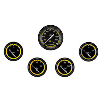 Classic Instruments® - AutoCross Series 3-3/8" Custom 5-Gauge Set