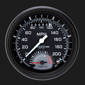 Classic Instruments® - AutoCross Series 3-3/8" Speedtachular, 200 MPH, 10,000 RPM