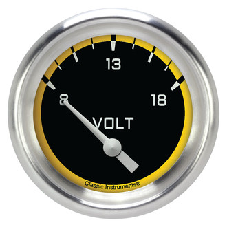 Classic Instruments® - AutoCross Series 2-5/8" Voltmeter, 8-18 V